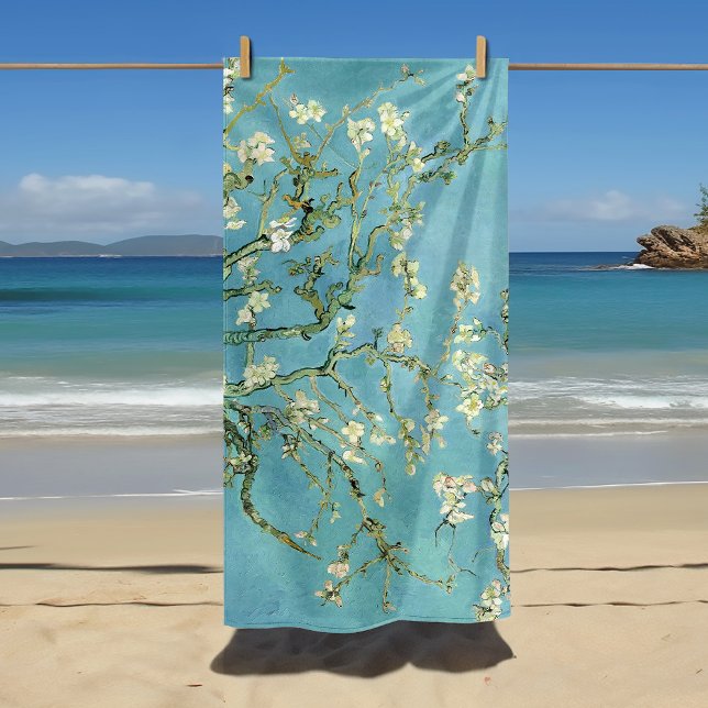 Toalla De Playa Flores de almendra | Vincent van Gogh (Subido por el creador)