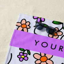 Flores de colores, fondo azul, morado