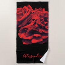 Flores personalizadas rosas rojas negras botánicas