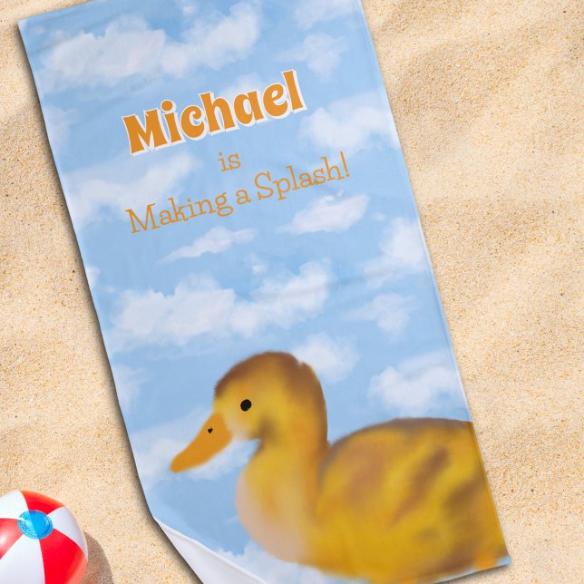 Toalla De Playa Fluffy Duck Personalizado (Subido por el creador)