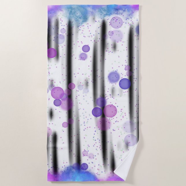 Toalla De Playa Flujo de burbuja cósmica (Anverso)