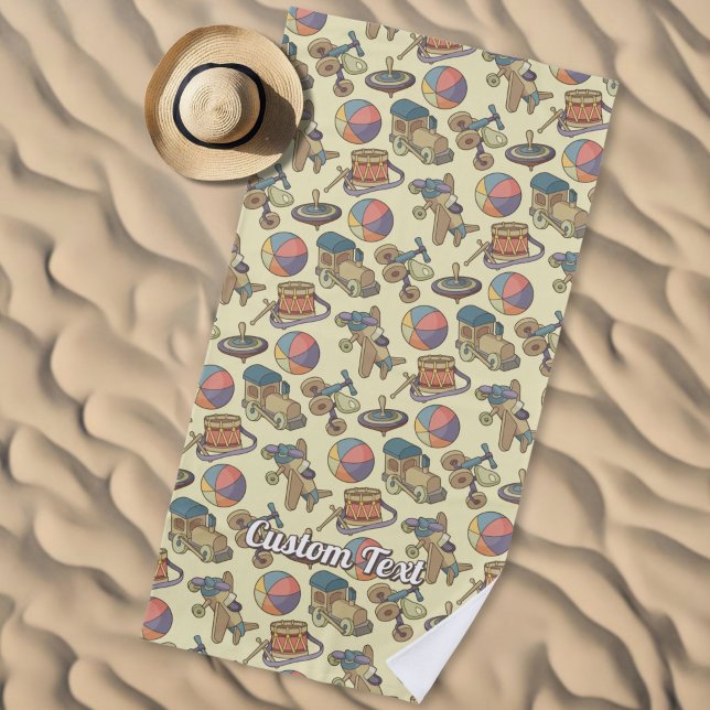 Toalla De Playa Fondo de iconos de juguetes (Subido por el creador)