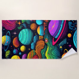 Toalla De Playa Fondo del planeta