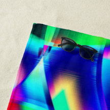 Formas curvadas y muy coloridas, predomina el verd