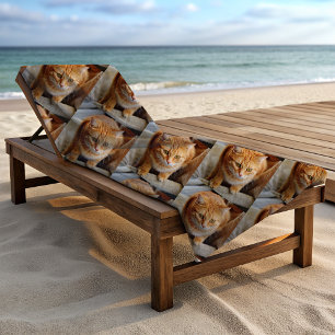 Toalla De Playa Foto personalizada gato perro mascota