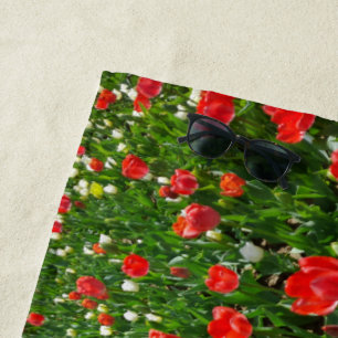Toalla De Playa Fotografía de la naturaleza del campo de la flor d