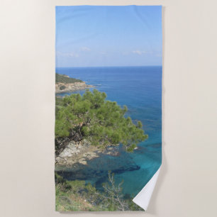 Toalla De Playa Fotografía de la naturaleza Montaña y Mar Mediterr