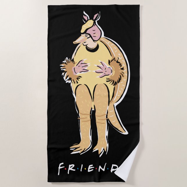 Toalla De Playa FRIENDS™ | Armadillo Navideño (Anverso)