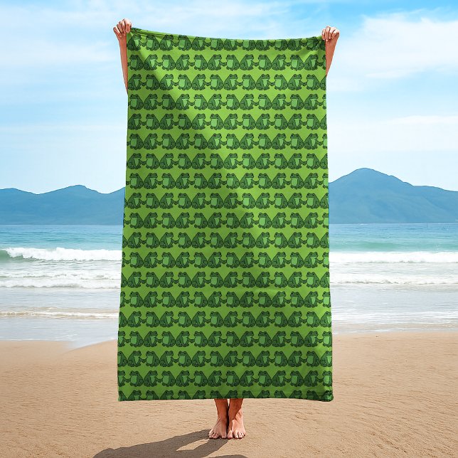 Toalla De Playa Frogs Together Strong Portland Frog Protest (Subido por el creador)