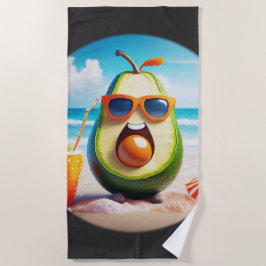 Toalla De Playa Fruta de la Chill - Aguacate
