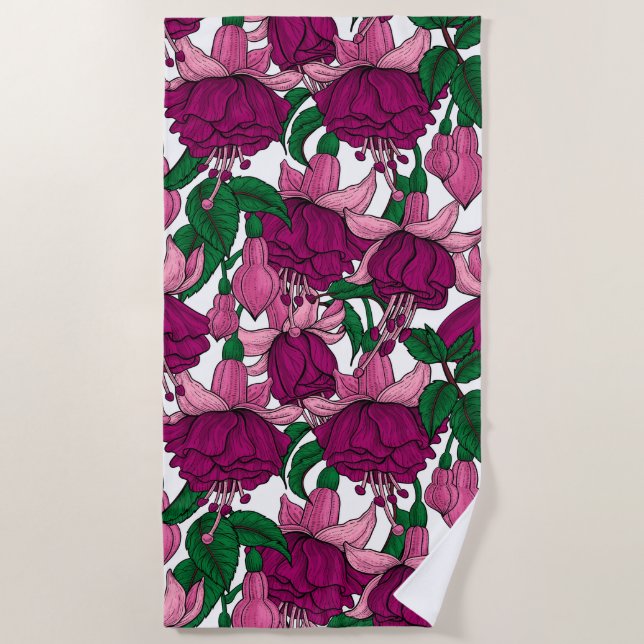 Toalla De Playa Fuchsia (Anverso)
