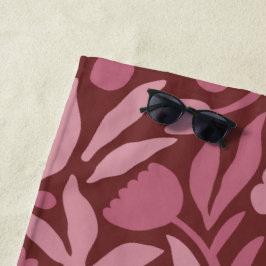 Toalla De Playa Fun Big Flower Color negrita