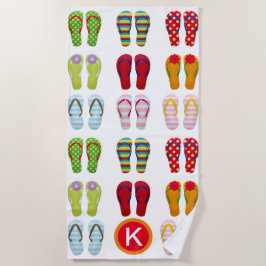 Toalla De Playa Fun Flip Flops Personalizado