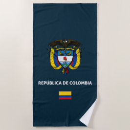 Toalla De Playa Funda de teléfono pasaporte de Colombia