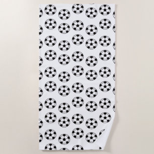 Toalla De Playa Fundido patrón de pelota de fútbol