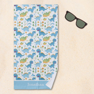 Toalla De Playa Funny Dinosaur Pattern kids summer