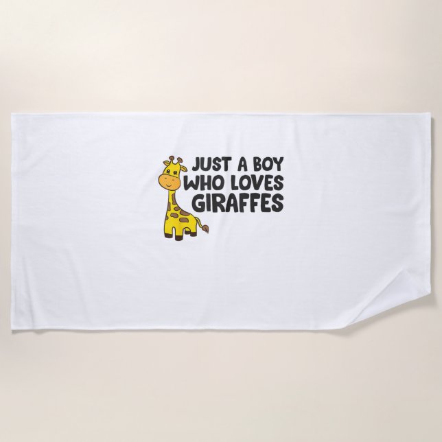 Toalla De Playa Funny Giraffe Lover Giraffe Skateboard (Anverso)