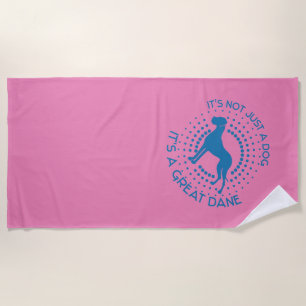 Toalla De Playa Funny Great Dane Shower Cortain Wash Cloth