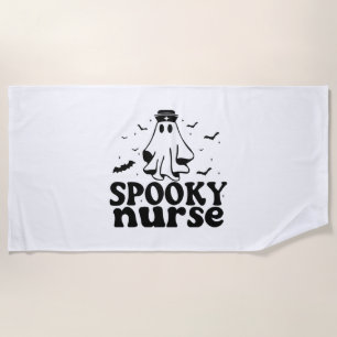 Toalla De Playa Funny Spooky Nurse