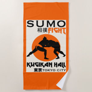 Toalla De Playa Funny Sumo Wrestler