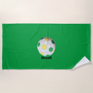 Toalla De Playa Fútbol Brasil