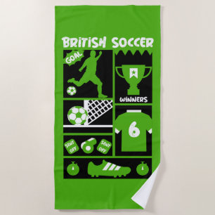 Toalla De Playa Fútbol británico