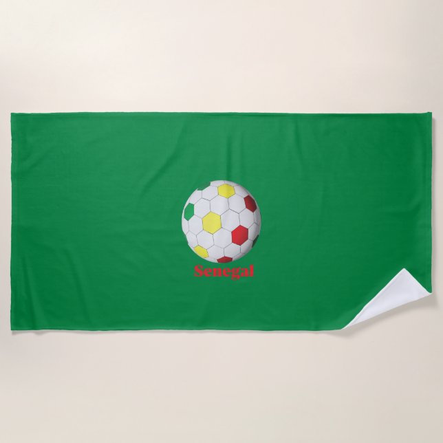 Toalla De Playa fútbol senegalés (Anverso)