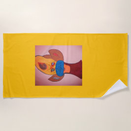 Toalla De Playa Futuristic Animal Art Beach Towel