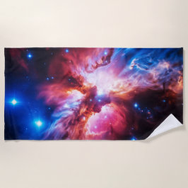 Toalla De Playa Galaxia de Nebulosa Colorida Estrellas Espaciales