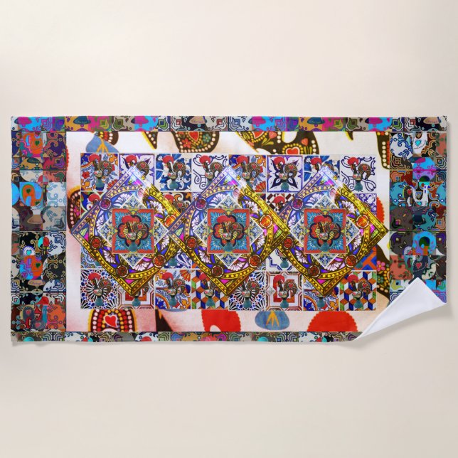 Toalla De Playa Galo de Barcelos, Portugal (Anverso)