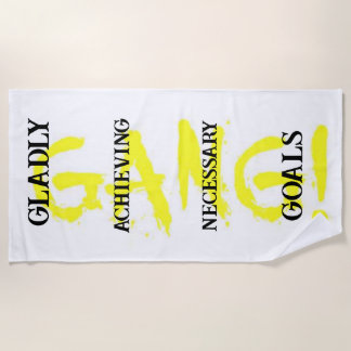 Toalla De Playa GANG! yellow Beach Towel