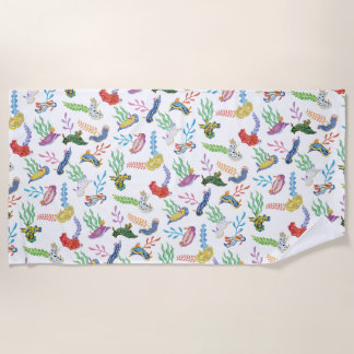 Toalla De Playa Gathering of Nudibranchs | Ocean Art Design