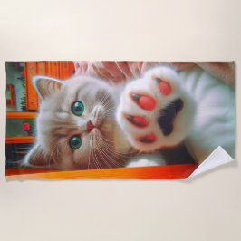 Toalla De Playa Gatitos y garras