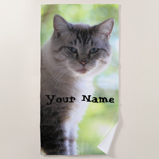 Toalla De Playa Gato (Anverso)