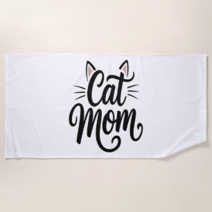 Toalla De Playa Gato Mamá Whiskers y Oídos