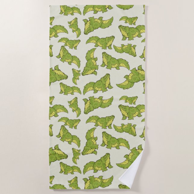 Toalla De Playa Gator feliz (Anverso)