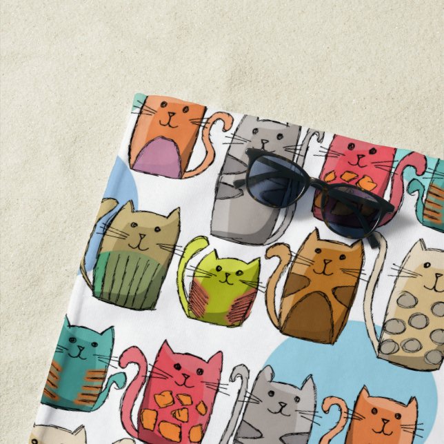 Toalla De Playa ¡Gatos! (In situ)