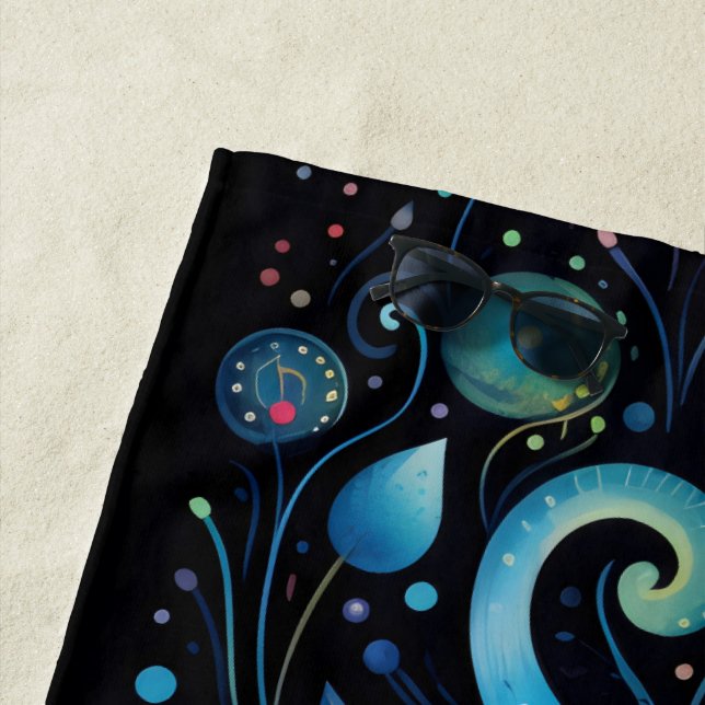 Toalla De Playa Gatos azules (In situ)