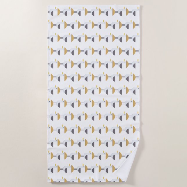 Toalla De Playa gaviota (Anverso)