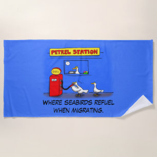 Toalla De Playa Gaviotas marinas divertidas petrel humor personali