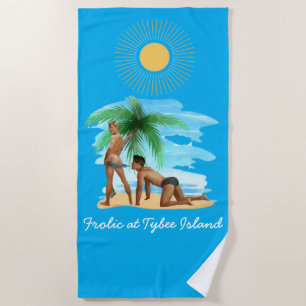Toalla de playa gay en Tybee Island para divertirs