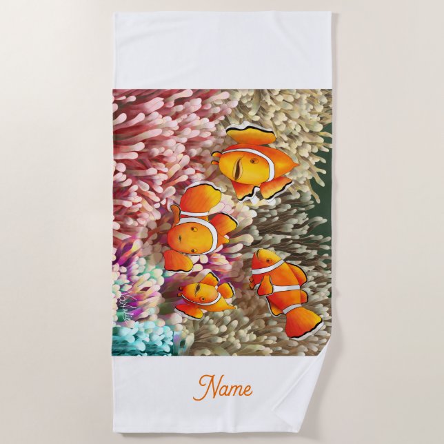 Toalla De Playa GB Beach Towel Clownfish (Anverso)