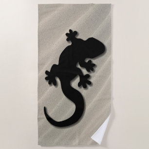 Toalla De Playa Gecko negro