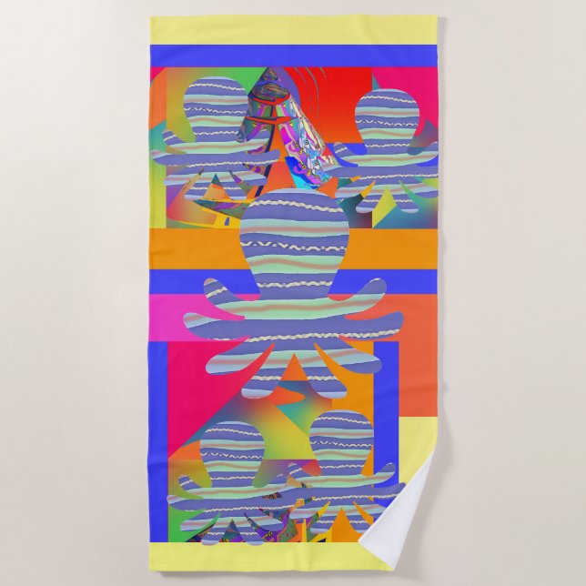 Toalla De Playa Geo Octopus (Anverso)