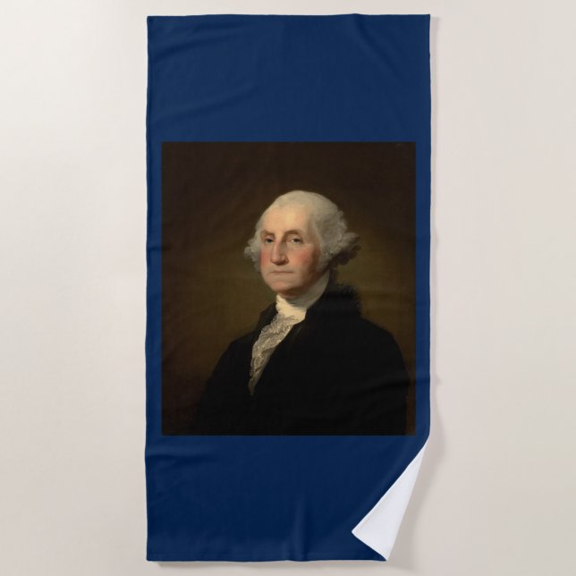 Toalla De Playa George Washington Primer presidente norteamericano (Anverso)