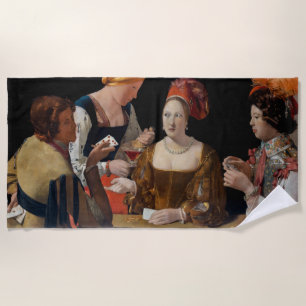 Toalla De Playa Georges de la Tour - Cheat with Ace of Diamonds