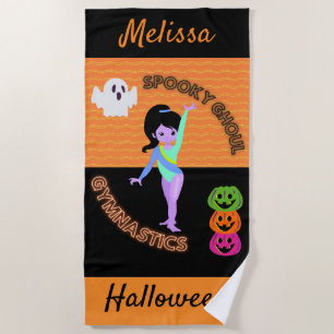 Toalla De Playa Gimnasia de monstruos Spooky Ghoul Halloween