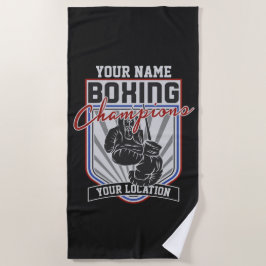 Toalla De Playa Gimnasio de boxeo y boxeo personalizado 