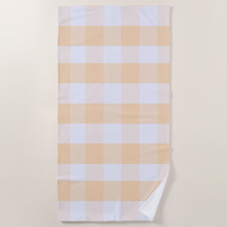Toalla De Playa Gingham Preppy Moderno