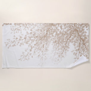 Toalla De Playa Ginkgo deja el sueño 6 #naturaleza #arte